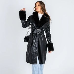 Brooklyn long coat - black